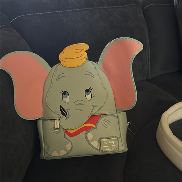 Disney Gray and Pink Elephant Backpack - Picture 1 of 2